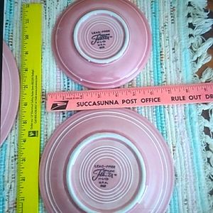 🫖 Fiestaware Rose Pink Salad Plate Fiesta 7 1/4” USA EVC  Rare